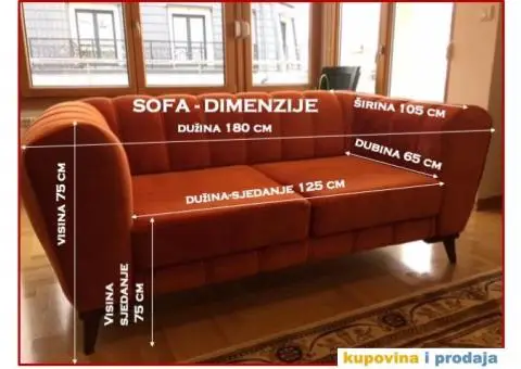 Sofa - dvosjed NADJA - NOVO! - 4/10