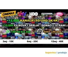 IPTV Premium - 12000 Kanala + Videoteka