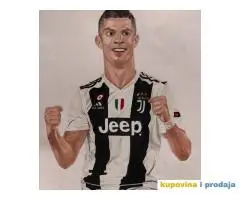 Portret Cristiano Ronaldo uramljeno