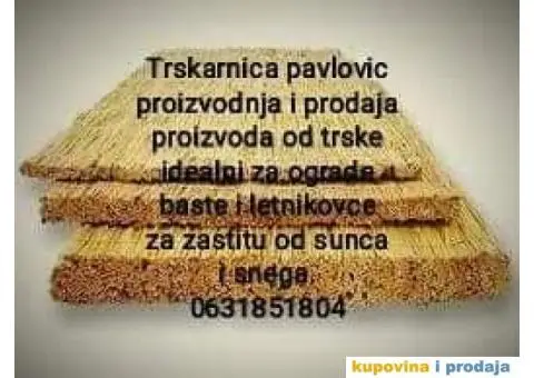 Trska pletena, proizvodi od trske stukatur i trscana izolacija - 2/7