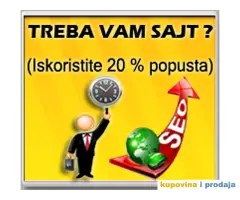 Izrada sajta + SEO + hosting + domen