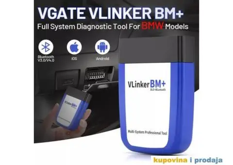 NOVO - Vgate vLinker BM+ V2.2 Bluetooth 4.0 OBD2 za BMW - 2/15