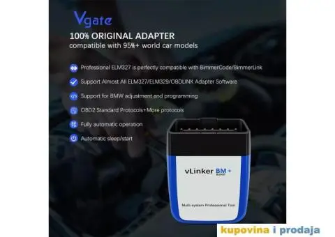 NOVO - Vgate vLinker BM+ V2.2 Bluetooth 4.0 OBD2 za BMW - 6/15