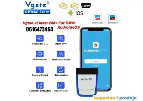 NOVO - Vgate vLinker BM+ V2.2 Bluetooth 4.0 OBD2 za BMW - 7/15