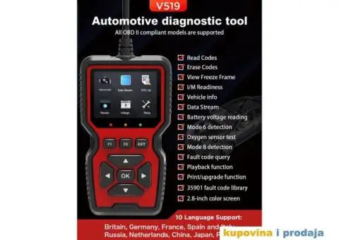 NOVO- V519 OBD2 Auto Dijagnostika - 4/15