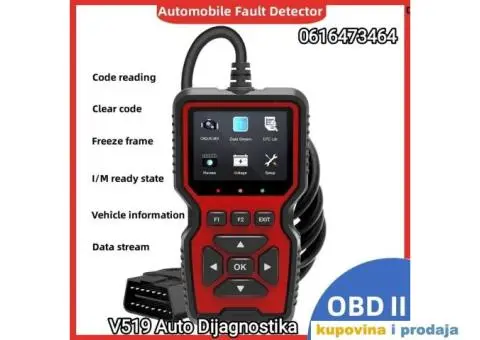 NOVO- V519 OBD2 Auto Dijagnostika - 10/15