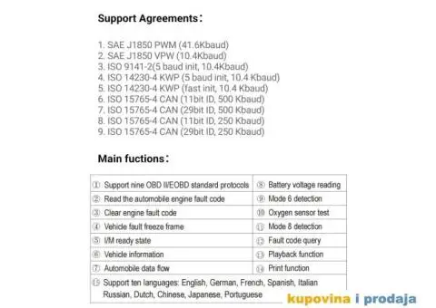 NOVO- V519 OBD2 Auto Dijagnostika - 11/15