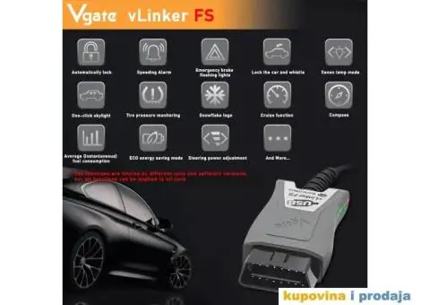 NOVO Vgate ELM327 vLinker FS OBD2 auto dijag za Ford, Mazdu - 2/14