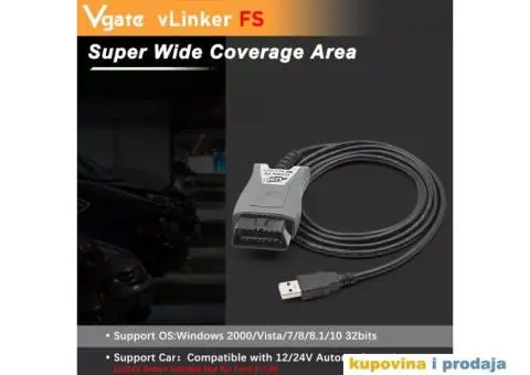 NOVO Vgate ELM327 vLinker FS OBD2 auto dijag za Ford, Mazdu - 4/14