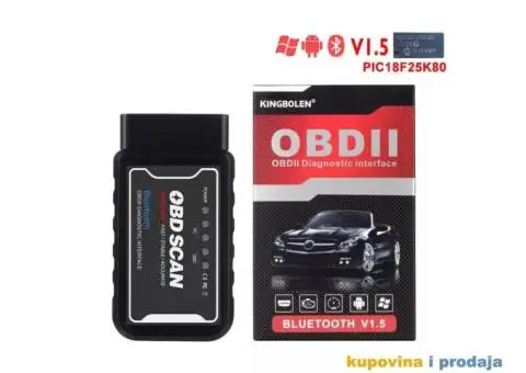 Bluetooth OBD SCAN Elm327 OBD2 PIC18F25K80 Čip Dijagnostika - 1/15