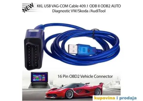 USB VAG-COM 409.1, OBD2 KKL VW, Audi, Škoda,Seat - 4/13