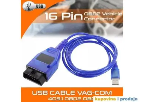 USB VAG-COM 409.1, OBD2 KKL VW, Audi, Škoda,Seat - 6/13