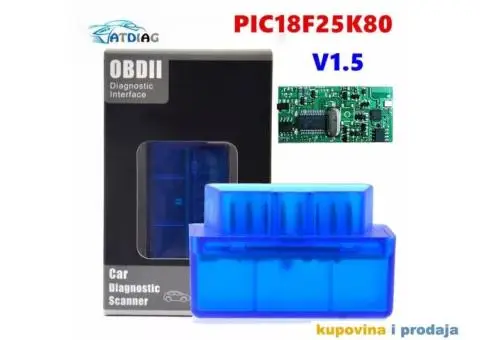 V1.5 Mini Bluetooth ELM 327 PIC18F25K80 OBD2 Dijagnosti - 2/15