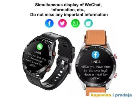 HW20 Bluetooth Smart Watch ECG+PPG Bluetooth poziv - 4/15