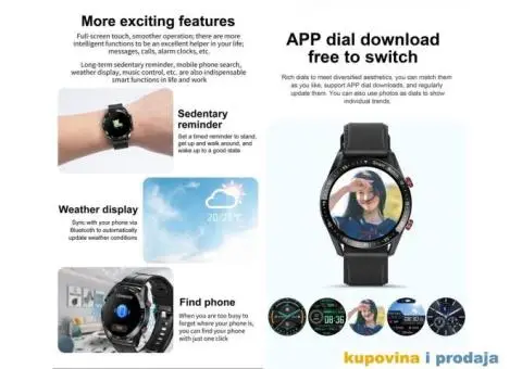 HW20 Bluetooth Smart Watch ECG+PPG Bluetooth poziv - 7/15