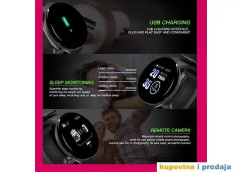 V6 Smart Sat Bluetooth Fitness Sportski Tracker - 8/14