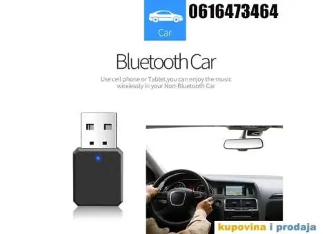 USB Hands Free Bluetooth Receiver Car Kit - 1/15