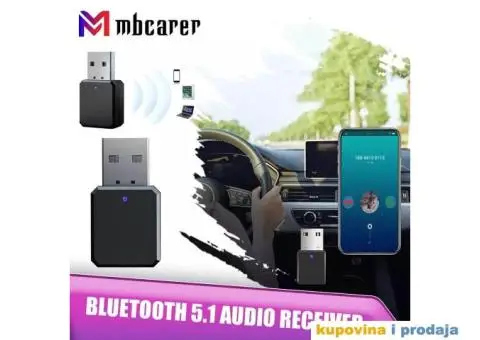 USB Hands Free Bluetooth Receiver Car Kit - 4/15