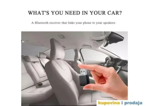 USB Hands Free Bluetooth Receiver Car Kit - 9/15