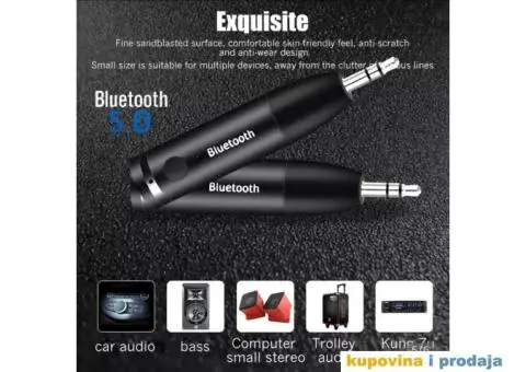 Bluetooth Wireless Receiver Aux Adapter Hands Free - 3/13