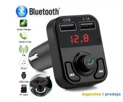 V2 Bluetooth Auto Car Kit USB punjač MP3 Handsfree FM