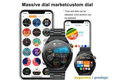 Novo - GT3 Pro Bluetooth NFC Smart Watch Bluetooth Poziv - 12/14