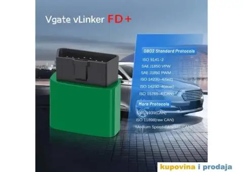 Vgate vLinker FD+ ELM327 V2.2 za Ford i Mazdu, Bluetooth 4.0 - 5/15