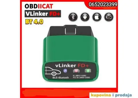 Vgate vLinker FD+ ELM327 V2.2 za Ford i Mazdu, Bluetooth 4.0 - 12/15