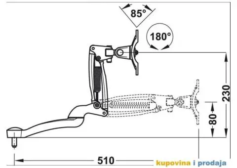 Nosac monitora HAFELE ellipta 818.11.932 do 7.5 kg na EXTRA popustu - 9/12