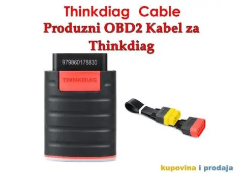 OBDII produžni kabel 36 cm za Thinkcar - 2/12