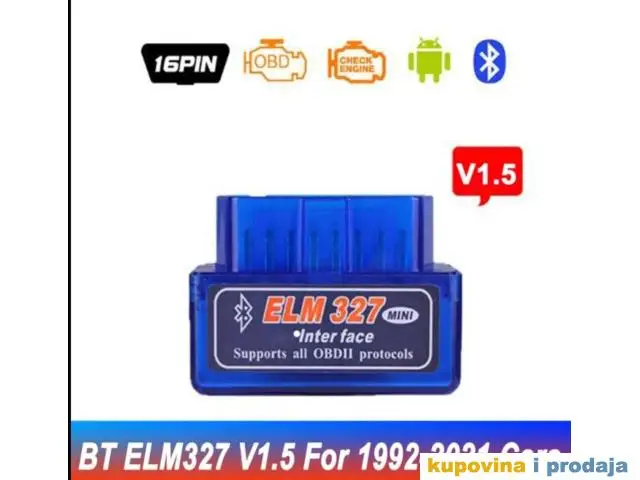 Mini Bluetooth ELM327 V1.5 Auto OBD2 Auto Dijagnostika - 1