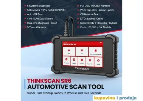 THINKCAR THINKSCAN SR6 OBD2 EOBD Auto Dijagnostika - 7/14