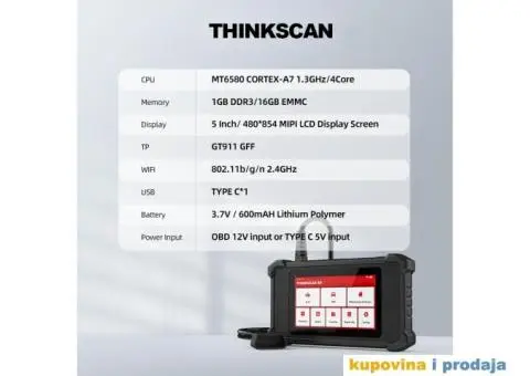 THINKCAR THINKSCAN SR6 OBD2 EOBD Auto Dijagnostika - 10/14