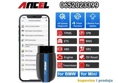 ANCEL BD300 Bluetooth OBD2 za BMW grupu vozila Mini, Rolls Royce - 2/15