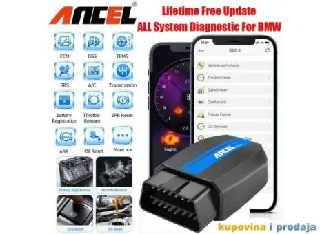 ANCEL BD300 Bluetooth OBD2 za BMW grupu vozila Mini, Rolls Royce - 8/15