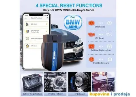 ANCEL BD300 Bluetooth OBD2 za BMW grupu vozila Mini, Rolls Royce - 10/15