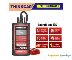 THINKCAR Thinkdiag 2 Bluetooth CAN FD OBD2 Auto Dijagnostika