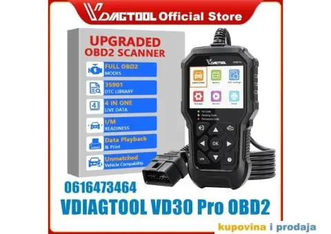 NOVO - VDIAGTOOL VD30 Pro OBD2 Dijagnostika - 1/10