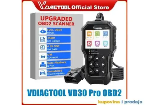 NOVO - VDIAGTOOL VD30 Pro OBD2 Dijagnostika - 10/10