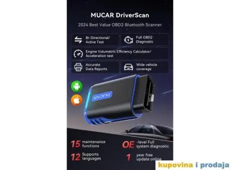 Mucar Driverscan Bluetooth OBD2 Dijagnostika - 13/15