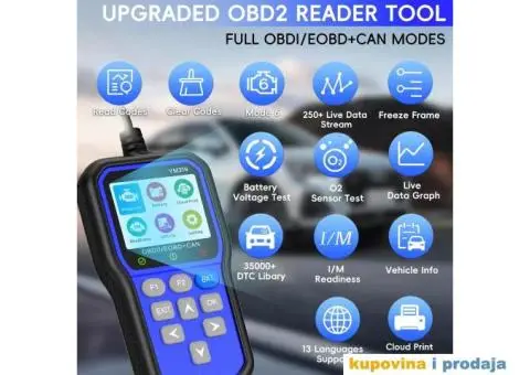 YM319 OBDII+EOBD+CAN Auto Dijagnostika - 6/15