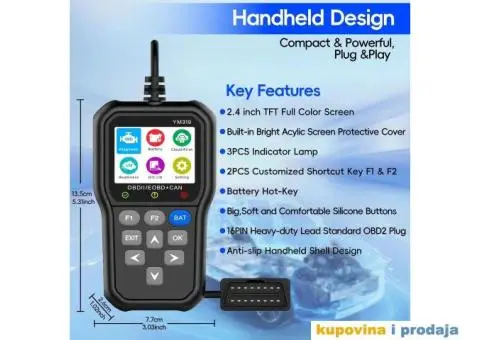 YM319 OBDII+EOBD+CAN Auto Dijagnostika - 7/15